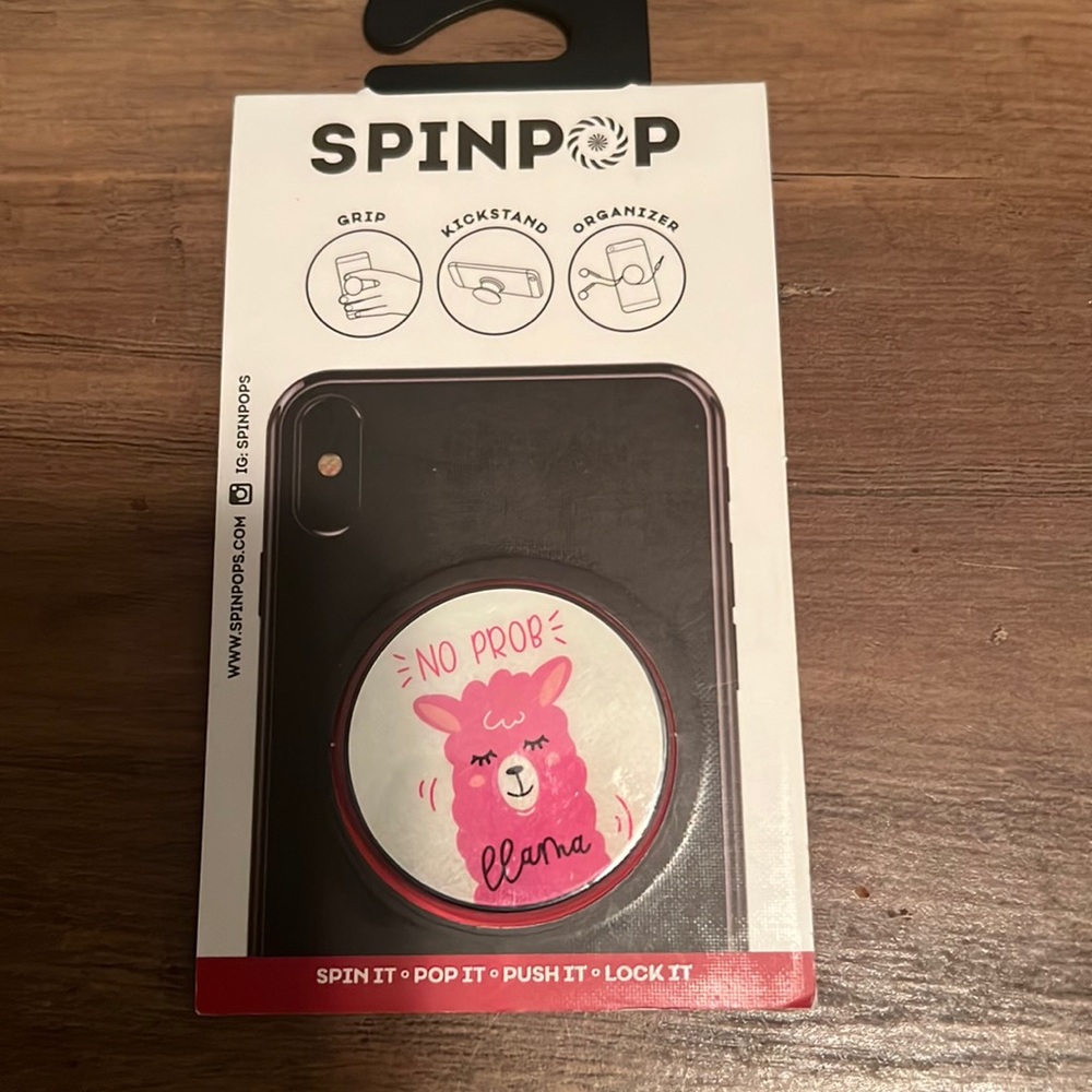 Spinpop llama pop socket